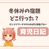 冬休みの宿題プリントどこいった？